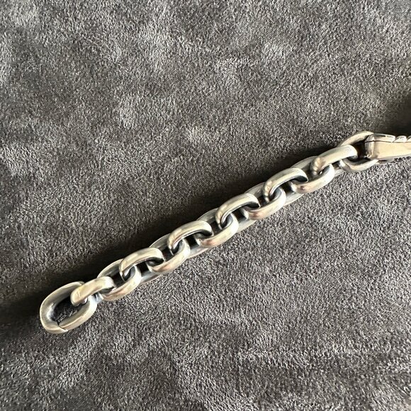 David Yurman Streamline ID Bracelet w/ Color Change Garnets - 8.75" - RARE - Picture 5 of 16